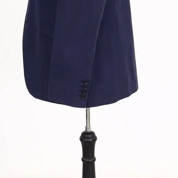 Crew Clothing Company 42R Blue HT 2-Button Sport Coat Blazer Jacket G640